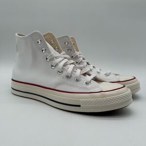 Converse Chuck Taylor All Star High Top Canvas Shoes White Men Size 9.5 New